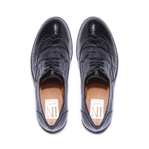 Carl Scarpa Perla Black Patent Leather Loafers